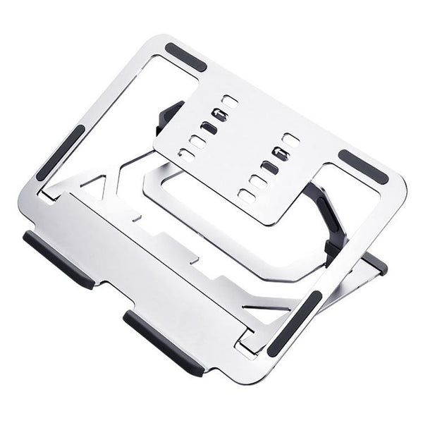 Foldable Aluminum Laptop Stand For Desktop Cooling Elegant Silver Stands Holders & Car Mounts