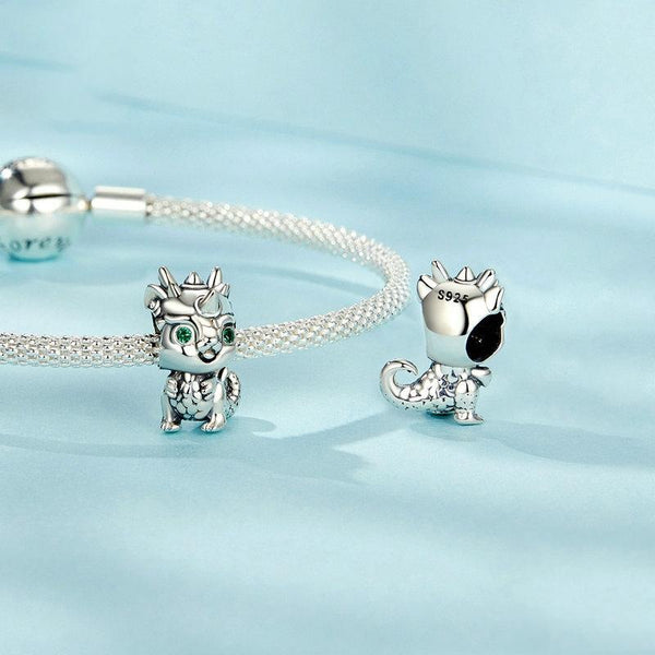 925 Sterling Silver Dragon Diy Beads Charms & Pendants