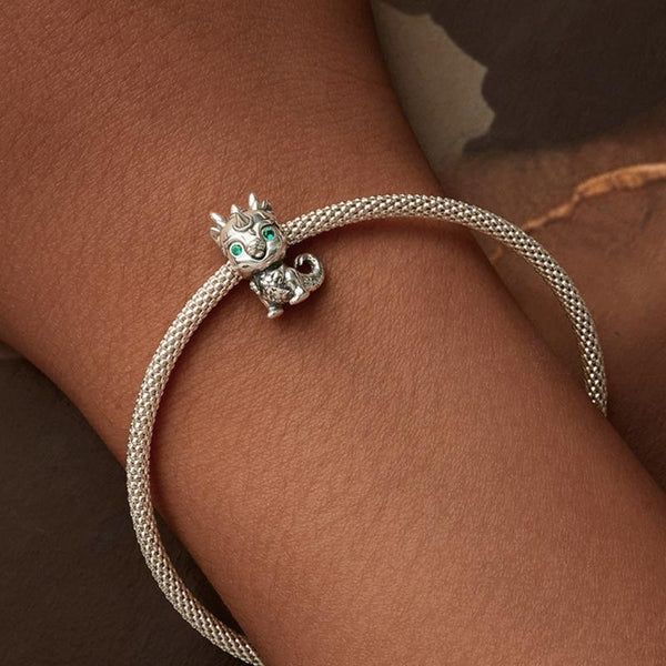 925 Sterling Silver Dragon Diy Beads Charms & Pendants