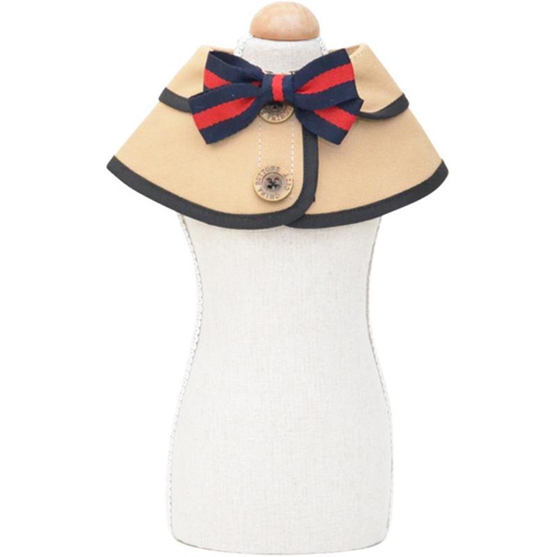 Dog Shawl Saliva Towel Scarf Pet Bow Tie Jewelry Accessories Size Khaki Dog Clothing & Shoes