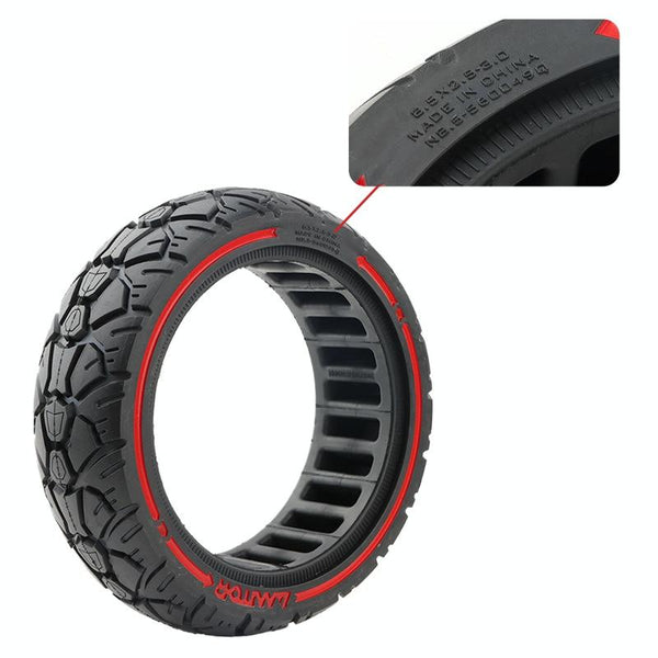 Universal 8.5 Electric Scooter Tire With 56 Card Slot Off Road Red Line Accessories Parts