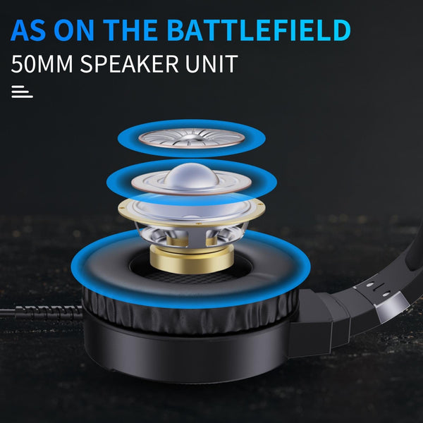 Rgb Stereo Gaming Headset With Mic Black Headsets