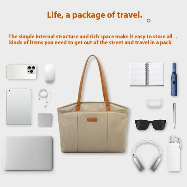 Large Capacity Laptop Tote For Women Black Laptop Cases & Bags