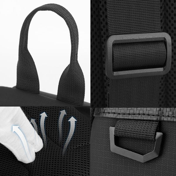 Waterproof Men Chest Bag Multifunctional Shoulder Crossbody For Riding Casual Use Black Bags