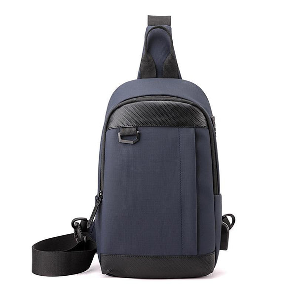 Waterproof Men Chest Bag Multifunctional Shoulder Crossbody For Riding Casual Use Black Bags