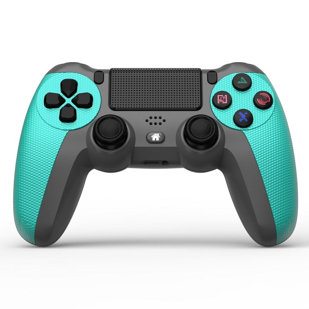 Wireless Bluetooth Gamepad Controller For Ps4 Battle Gray With Light Bar Mint Green Controllers & Attachments