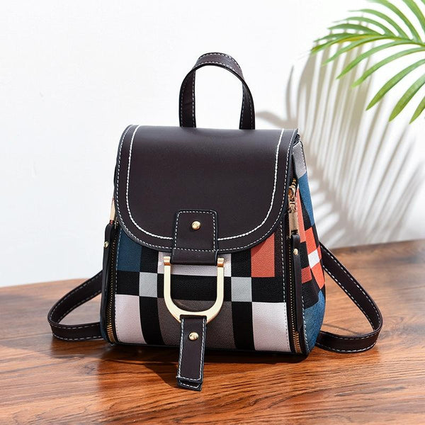 Stylish Ladies Leather Backpack Soft Pu Material White Women Backpacks