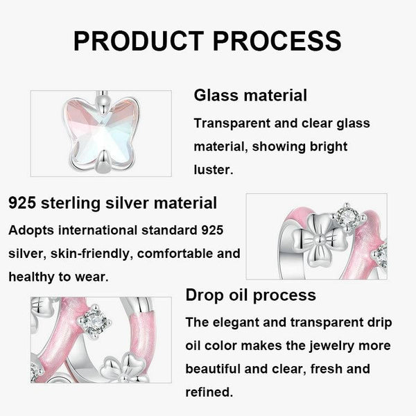 925 Sterling Silver Fantasy Butterfly Beads Charms & Pendants