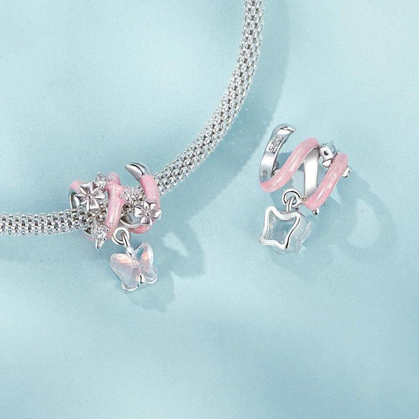 925 Sterling Silver Fantasy Butterfly Beads Charms & Pendants
