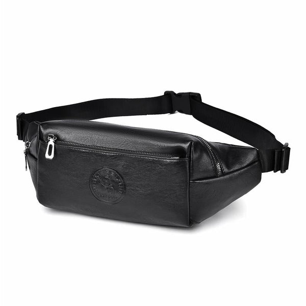 Large Capacity Waterproof Sports Waist Pack For Men Black Waist Packs & Bags