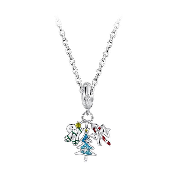 Veile Studios 1 Sets Of 925 Sterling Silver Gingerbread Man Pendant Scc2914 Necklaces & Pendants