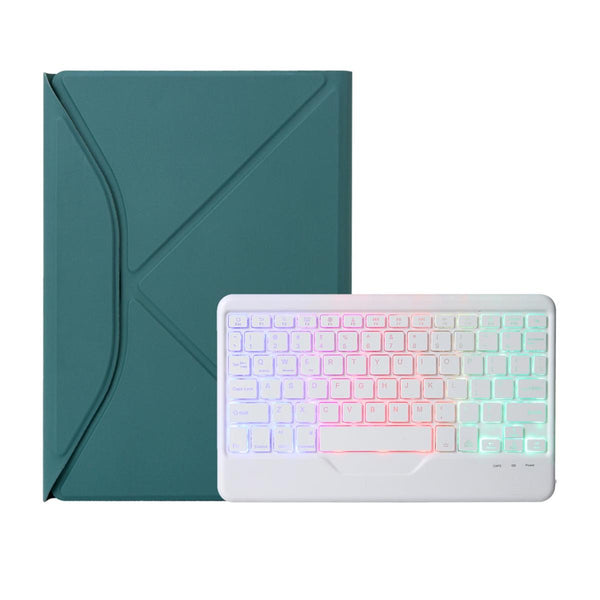 Bluetooth Keyboard Leather Tablet Case With Pen Slot And Backlight Black Keyboards