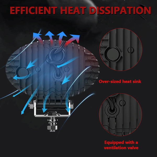 5.5 Inch Elliptical Hybrid Luminous Seagull Angel Eye Car Work Light Led Car Lights