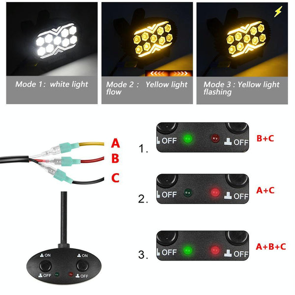 5.5 Inch Elliptical Hybrid Luminous Seagull Angel Eye Car Work Light Led Car Lights