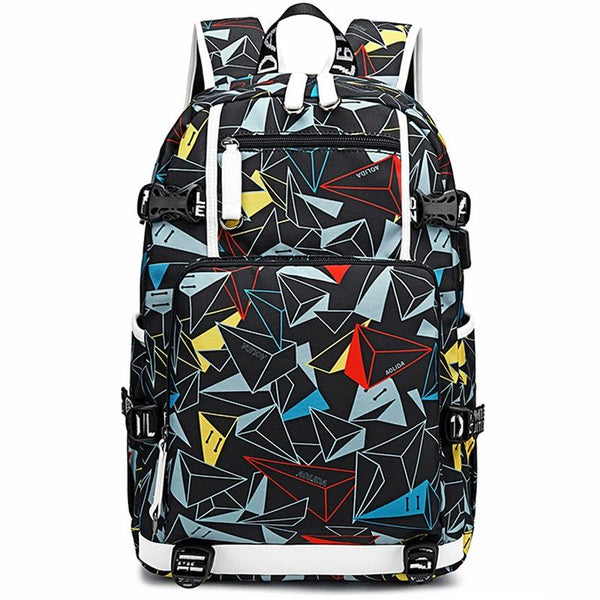 Student Thermal Backpack Lightweight & Durable Printed Red Women Backpacks