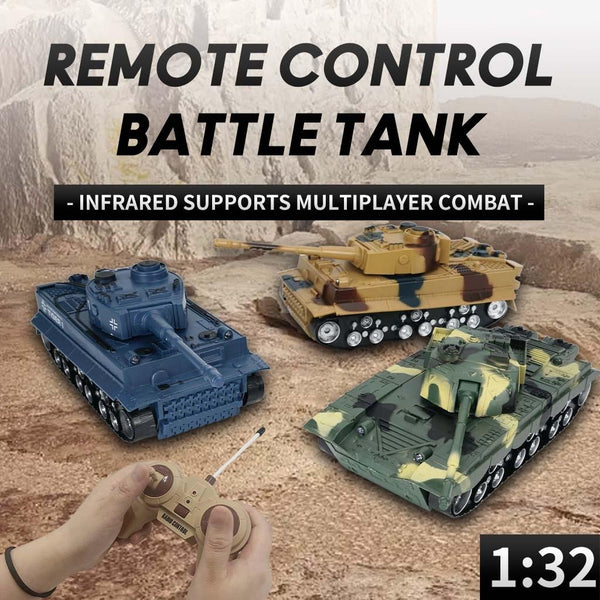 1 32 Four Way Rc Tank With Remote Control Blue Other Rc Model Vehicles & Kits