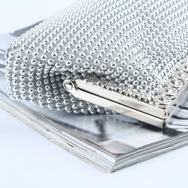 Rhinestone Evening Clutch For Ladies Beaded Banquet Bag Black Women's Bags & Handbags