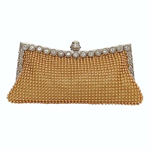 Rhinestone Evening Clutch For Ladies Beaded Banquet Bag Black Women's Bags & Handbags