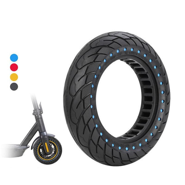 10X2.5 Inflatable Honeycomb Solid Run Flat Tire For Electric Scooter Blue 44Mm Slot Accessories Parts