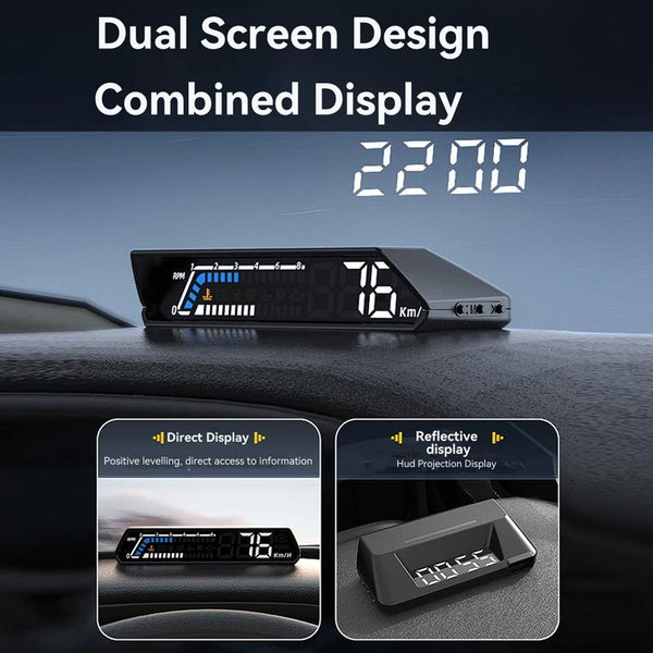 Vehicle Obd Head Up Display Multi Function Instrument For Oil Temp & Gearbox Monitoring S100 Other Instruments & Gauges