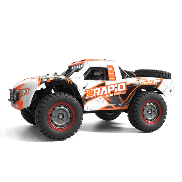 High Speed Brushless 4Wd Pickup Rc Car Orange Rc Model Vehicles