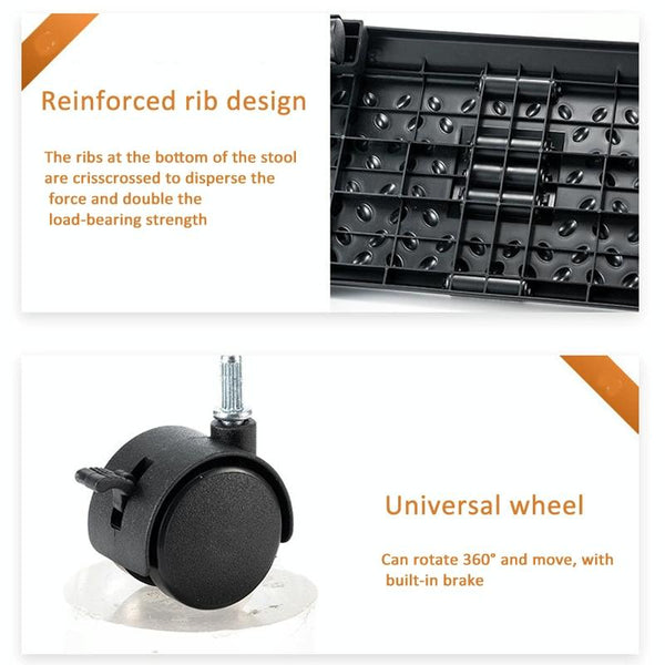 360 Swivel Footrest For Under Desk Black Ottomans Footstools & Poufs