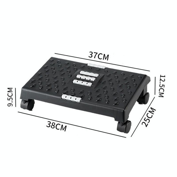 360 Swivel Footrest For Under Desk Black Ottomans Footstools & Poufs