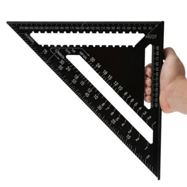 Woodworking Square Layout Gauge Angle Ruler Measuring Tool 7 Inch Black Metric Other Measuring & Layout Tools