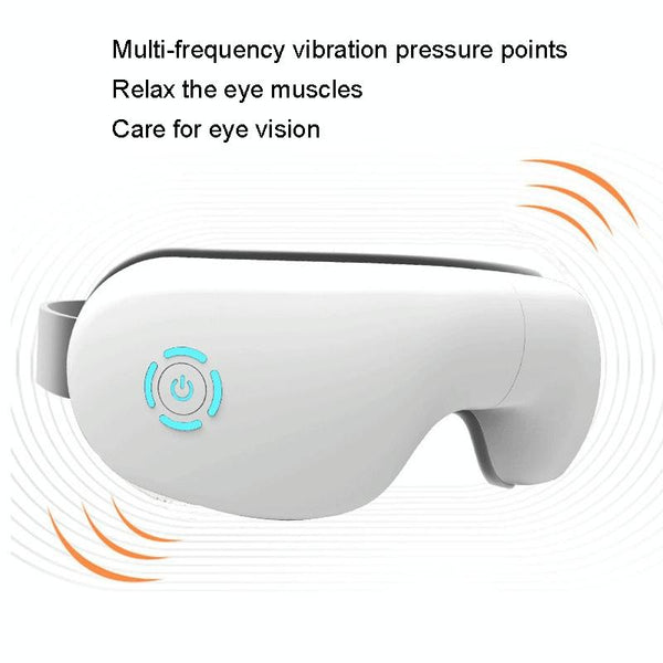 Intelligent Wireless Eye Massager With Vibration & Hot Compress White Massagers