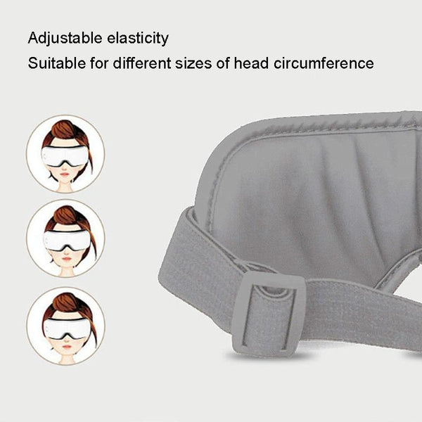 Intelligent Wireless Eye Massager With Vibration & Hot Compress White Massagers