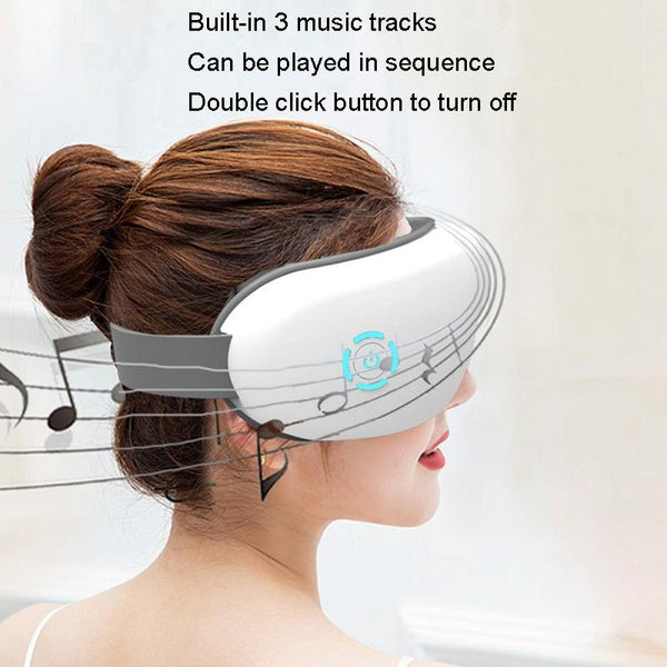 Intelligent Wireless Eye Massager With Vibration & Hot Compress White Massagers