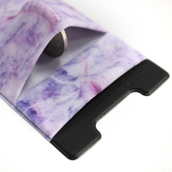 Marble Road Stretch Phone Card Holder Sticky Clip Purple Cases Covers & Skins