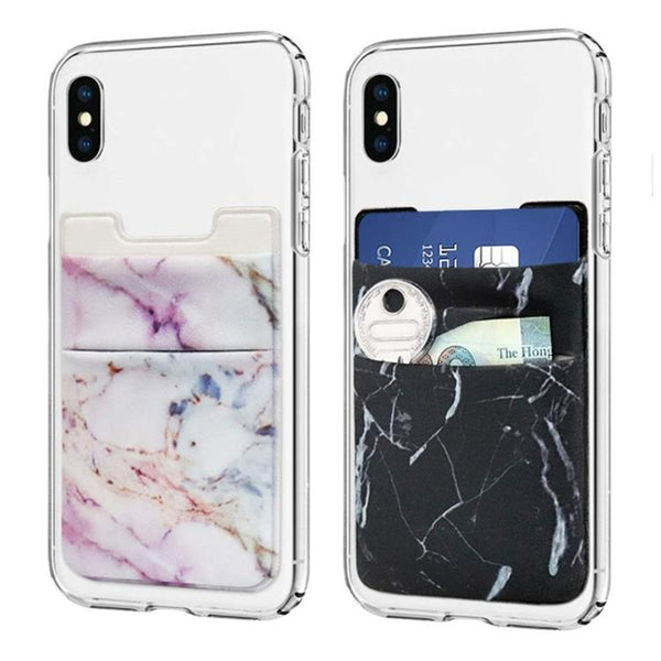 Marble Road Stretch Phone Card Holder Sticky Clip Purple Cases Covers & Skins