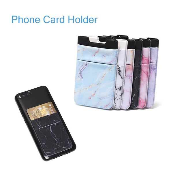 Marble Road Stretch Phone Card Holder Sticky Clip Purple Cases Covers & Skins