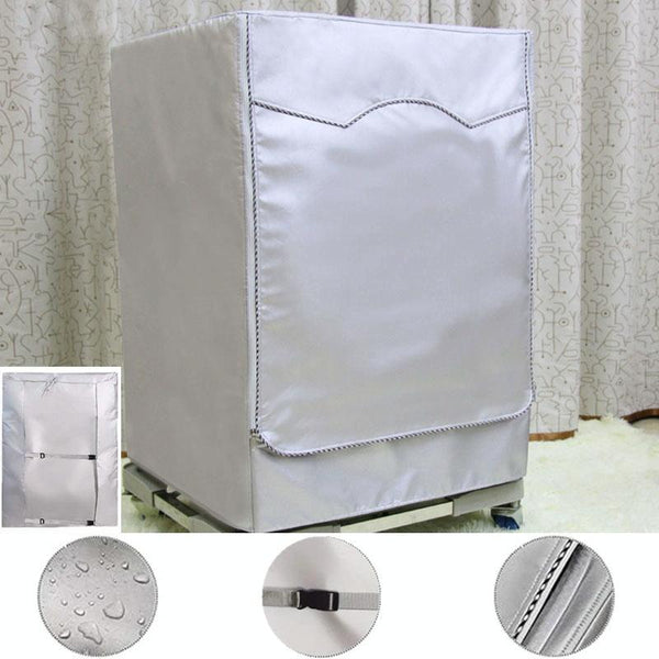 Waterproof Dustproof Cover For 420D Roller Boiler Washing Machine 60X53x85cm Size Silver Washing Machines