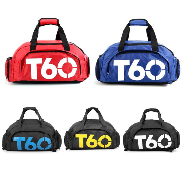 Waterproof Fitness Backpack For Swimming And Travel Black Bottom White Word Women Backpacks