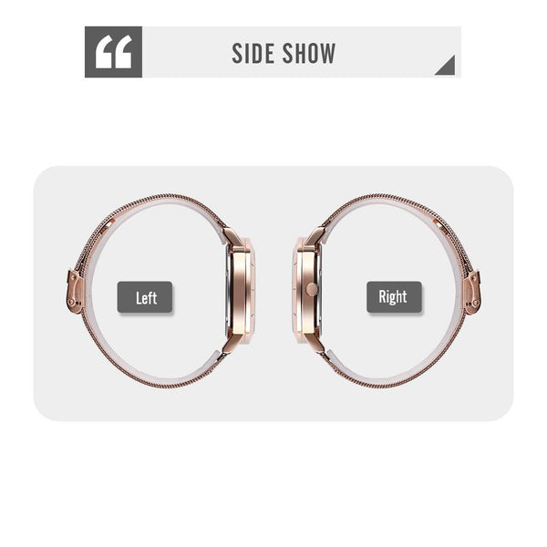 Stylish Skeleton Dial Waterproof Men Watch With Mesh Strap Rose Gold Watches