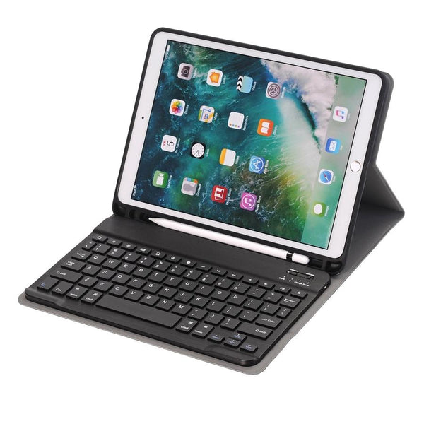 Bluetooth Keyboard Leather Tablet Case For Ipad Air 3 / Pro 10.5 10.2 Detachable Black Cases Covers Keyboard Folios