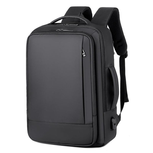Waterproof Expandable Laptop Backpack With Usb Port Black Laptop Cases & Bags