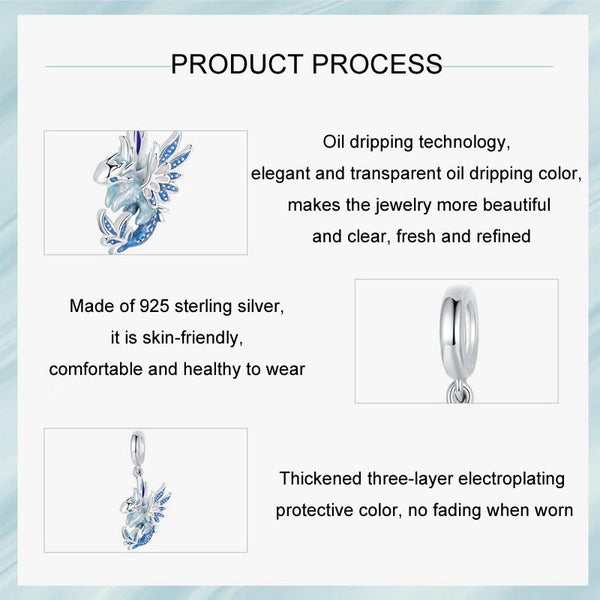 925 Sterling Silver Dragon Pendant Beads Charms & Pendants