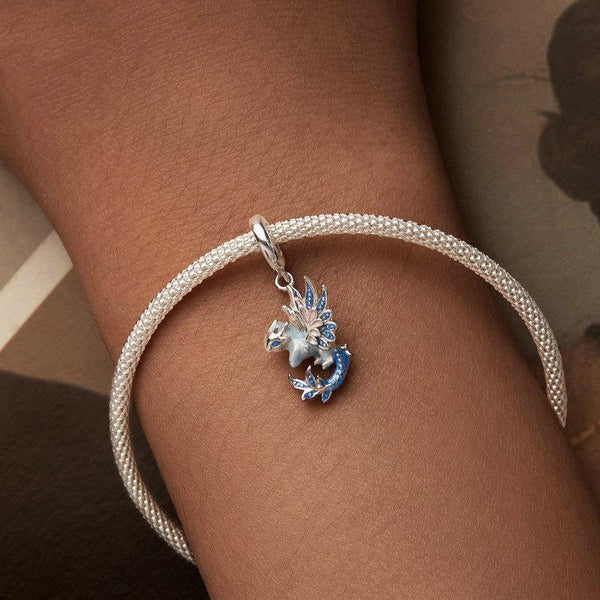 925 Sterling Silver Dragon Pendant Beads Charms & Pendants