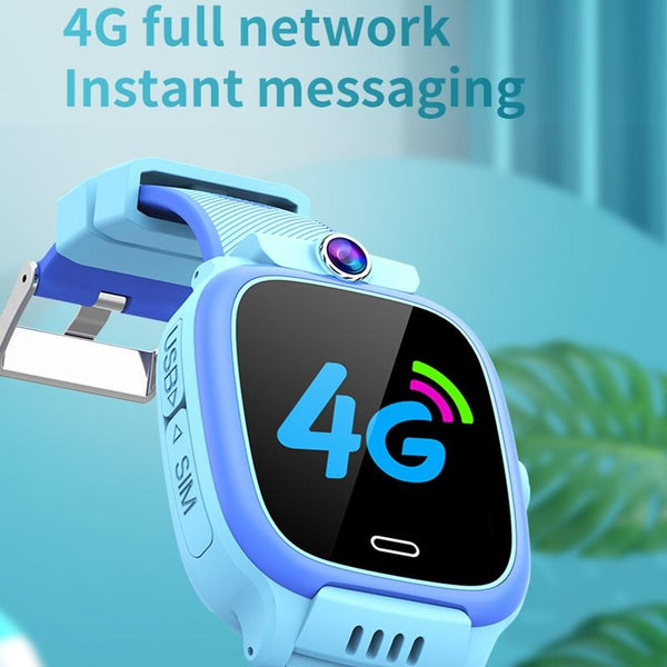 1.44 Inch 4G Video Call Waterproof Smart Children Phone Watch With Sos Function Black Smart Watches