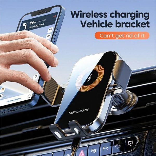 Touch Sensing Car Vent Wireless Charger Holder X12 Black Chargers & Cradles