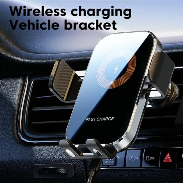 Touch Sensing Car Vent Wireless Charger Holder X12 Black Chargers & Cradles