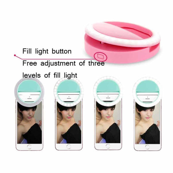Ring Shaped Selfie Light For Live Photography Led Flashlight Audio And Video Selfie Lights