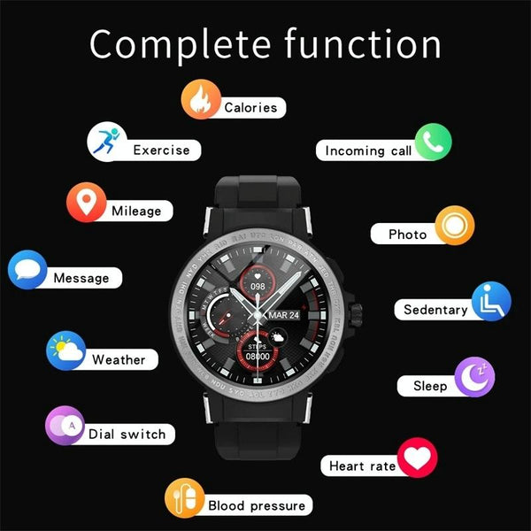 Waterproof Smart Watch With Colour Screen Ip68 Black Watches
