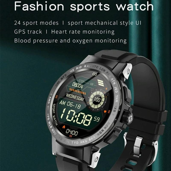 Waterproof Smart Watch With Colour Screen Ip68 Black Watches