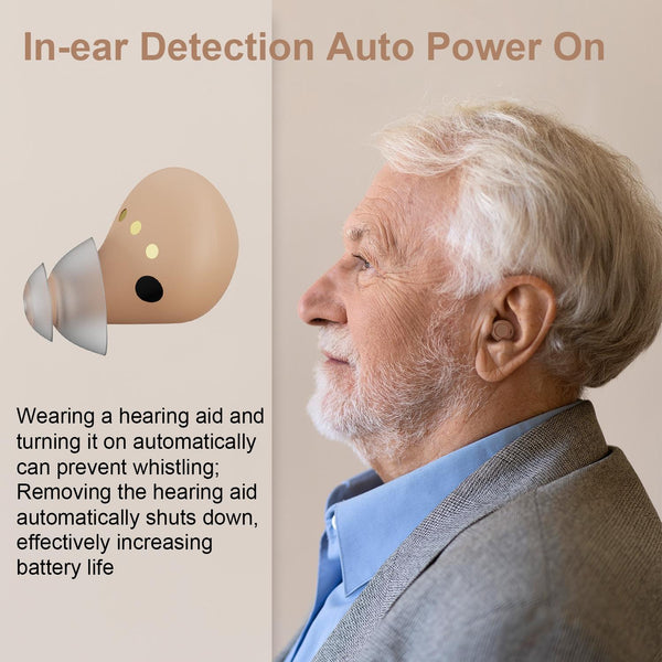 Digital In Ear Tws Hearing Aid Rechargeable & Invisible Skin Colour Other Health Care