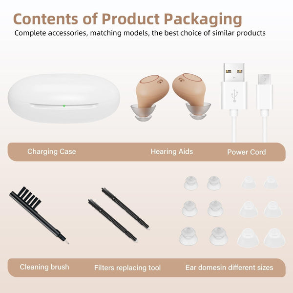 Digital In Ear Tws Hearing Aid Rechargeable & Invisible Skin Colour Other Health Care