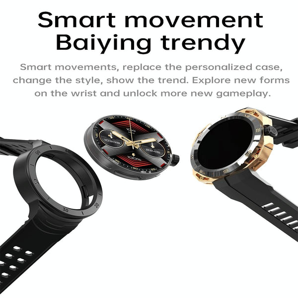Smart Watch With Heart And Blood Monitoring Colour Screen Black Smart Watches
